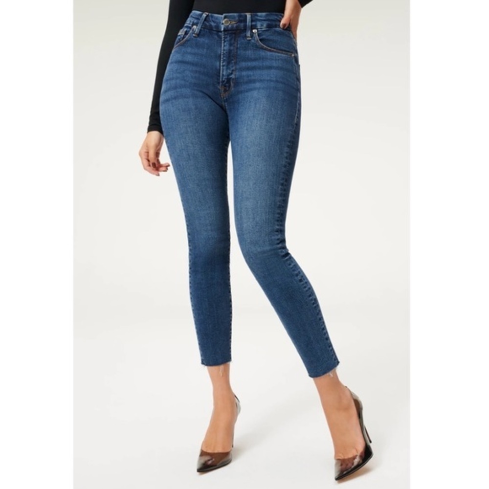 Good American Raw Hem Denim